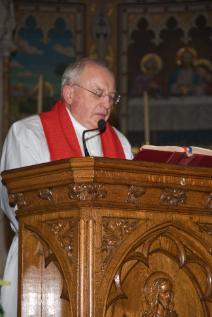 Fr Patrick Moore, who delivered the homily. 